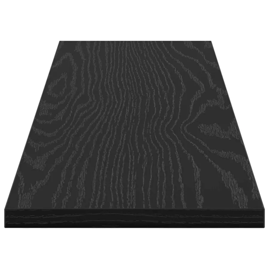 Étagère à livres 4 pcs Noir 80 x 20 x 1,5 cm Bois d'ingénierie - 7