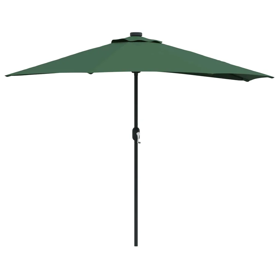 Parasol de jardin Vert 294 x 150 x 224 cm Polyester et Acier - 2