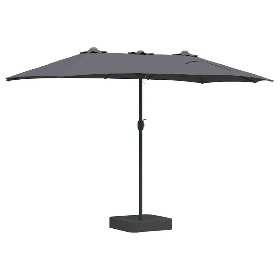 Parasol de jardin Anthracite 385 x 209 x 244 cm - 6