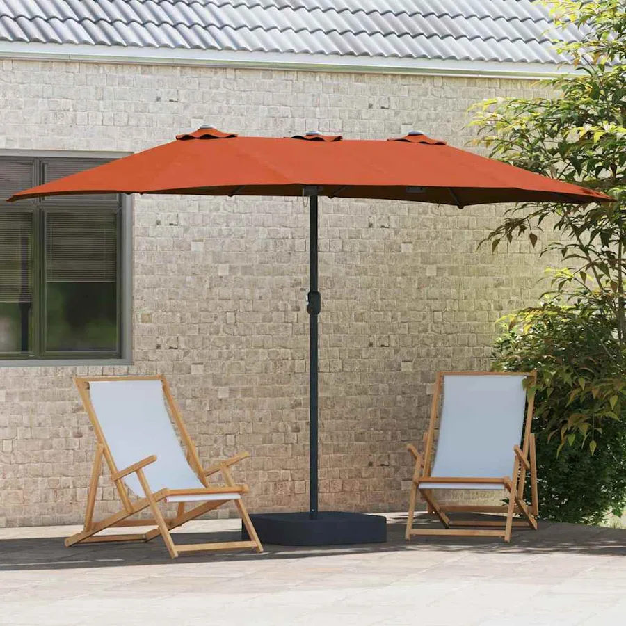 Parasol de jardin Terre cuite 385 x 209 x 244 cm - 3