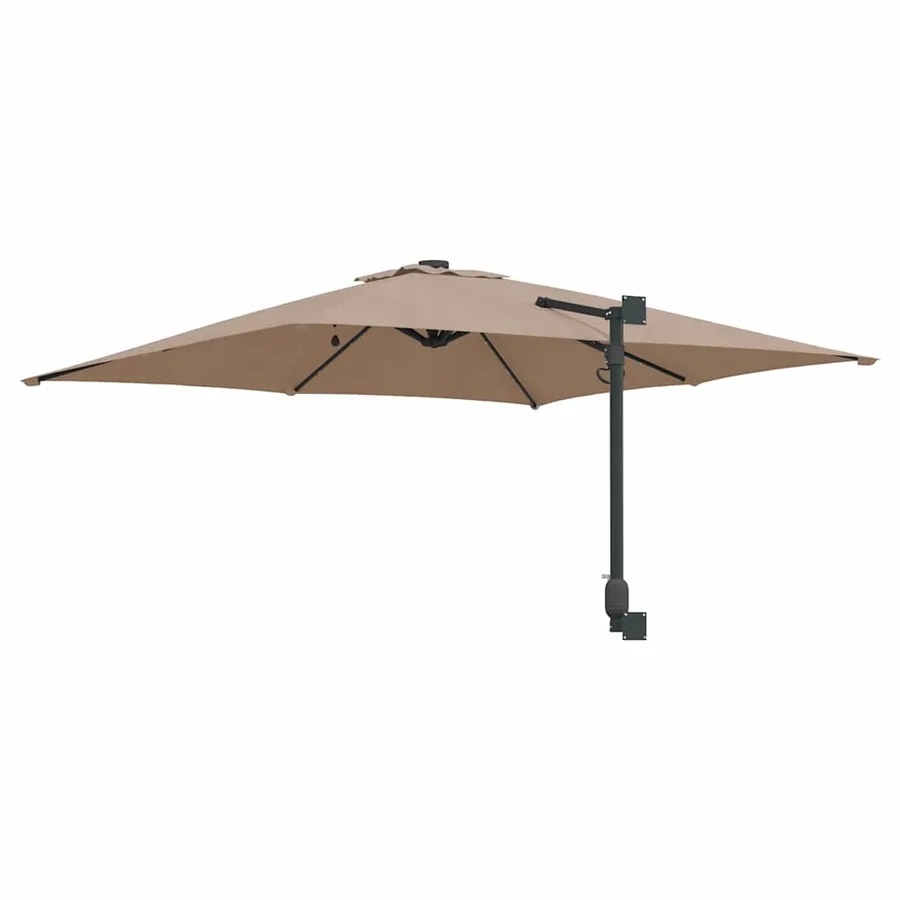 Parasol de jardin Taupe 248,5 x 247,5 x 160 cm - 6