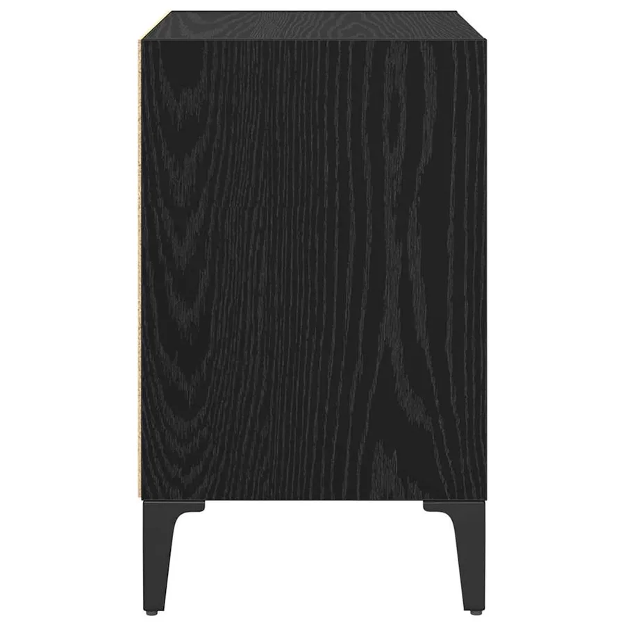 Cabinet de chevet 2 pcs Chêne noir 40 x 30 x 50 cm - 7