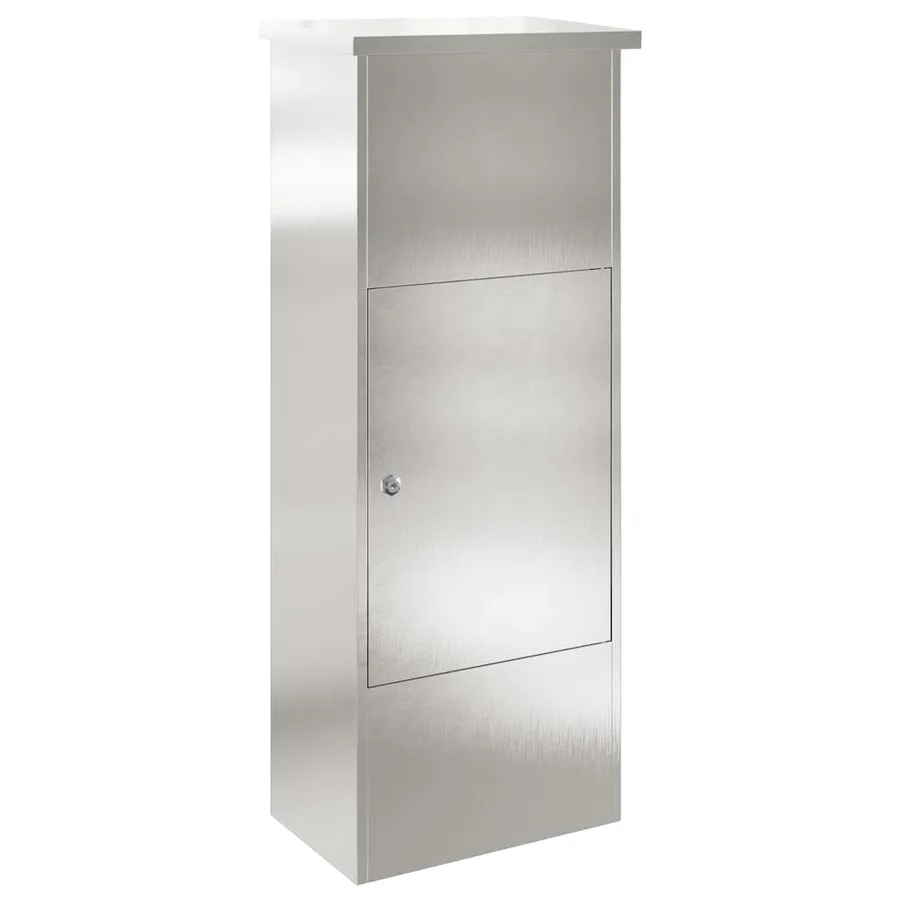 Boîte de dépôt de colis avec porte Argenté 44,5 x 29 x 110,5 cm - 2