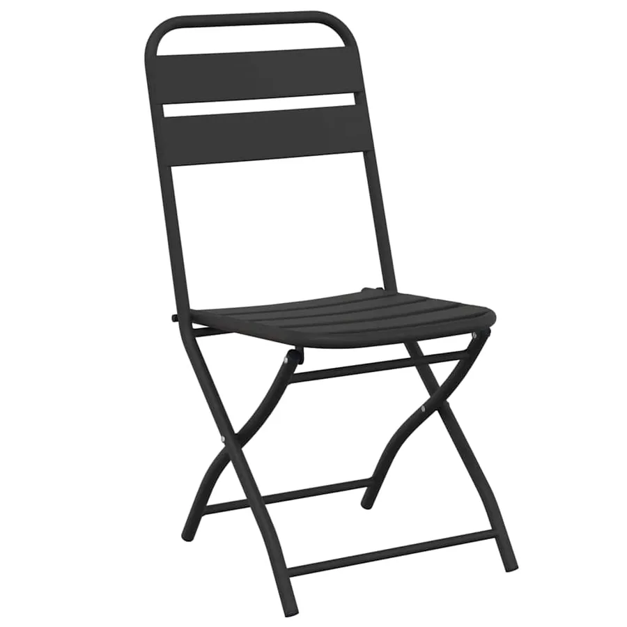 Chaise de jardin pliante 2 pcs Anthracite 42 x 52 x 82 cm - 4