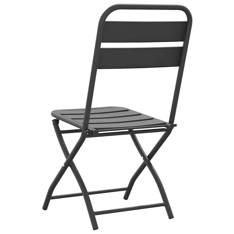 Chaise de jardin pliante 2 pcs Anthracite 42 x 52 x 82 cm - 7