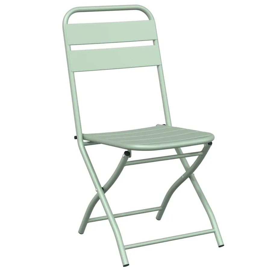 Chaise de jardin pliante 2 pcs Menthe claire 42 x 52 x 82 cm - 4