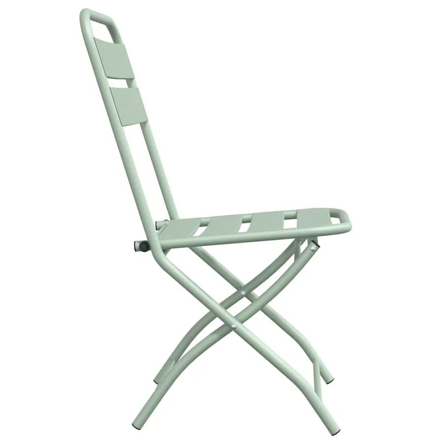Chaise de jardin pliante 2 pcs Menthe claire 42 x 52 x 82 cm - 6
