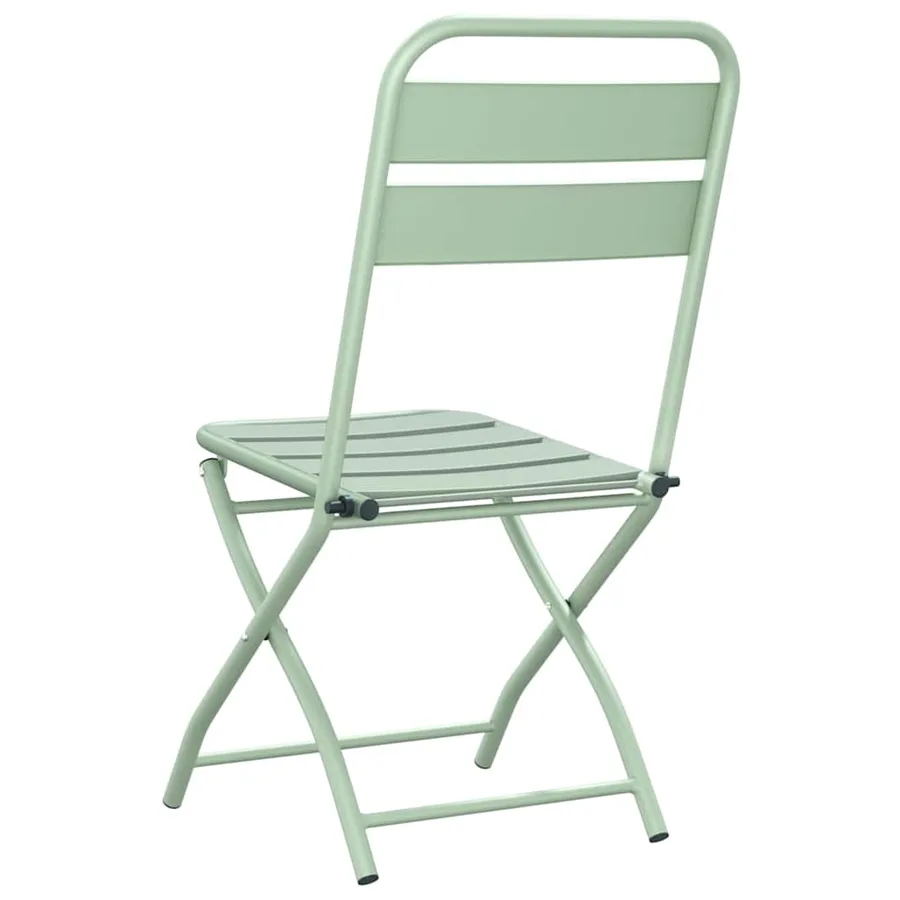 Chaise de jardin pliante 2 pcs Menthe claire 42 x 52 x 82 cm - 7