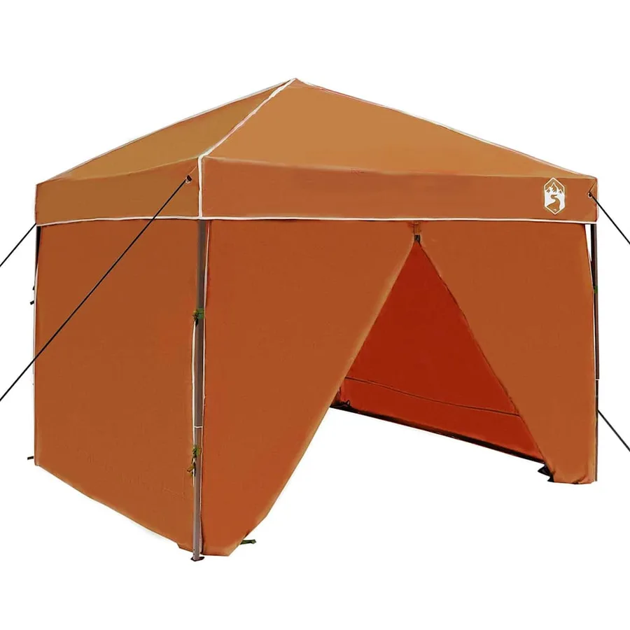 Tente à abri Orange 243 x 243 x 251 cm tissu - 2