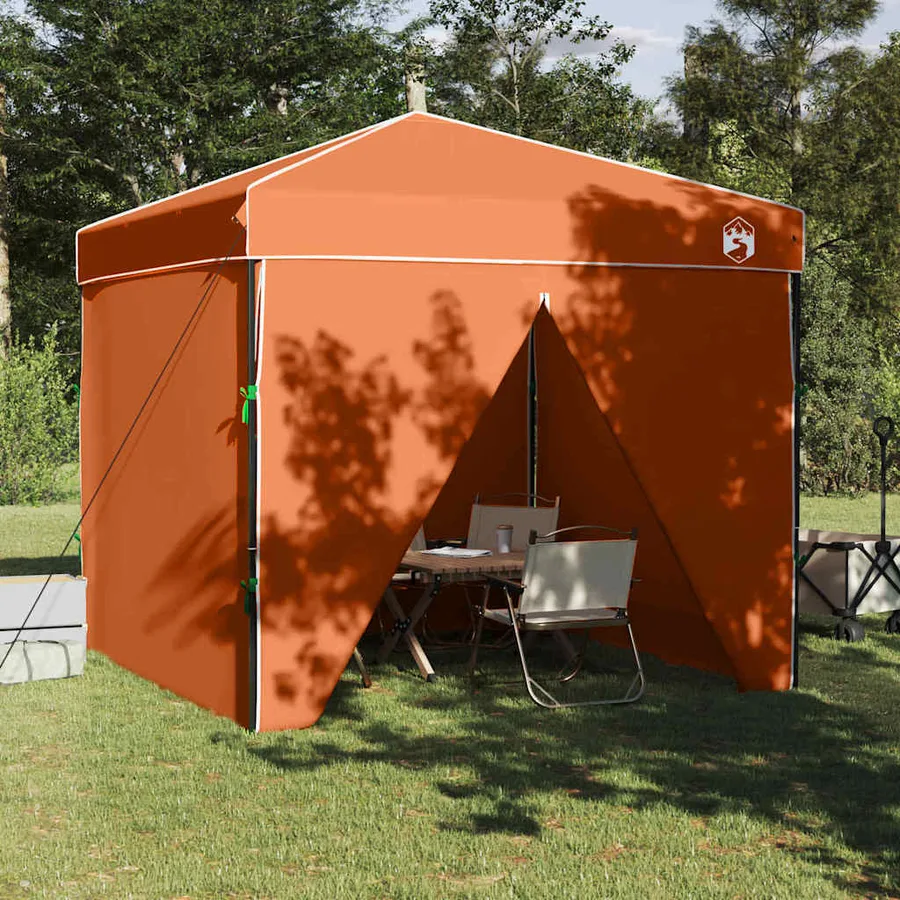 Tente à abri Orange 243 x 243 x 251 cm tissu - 3