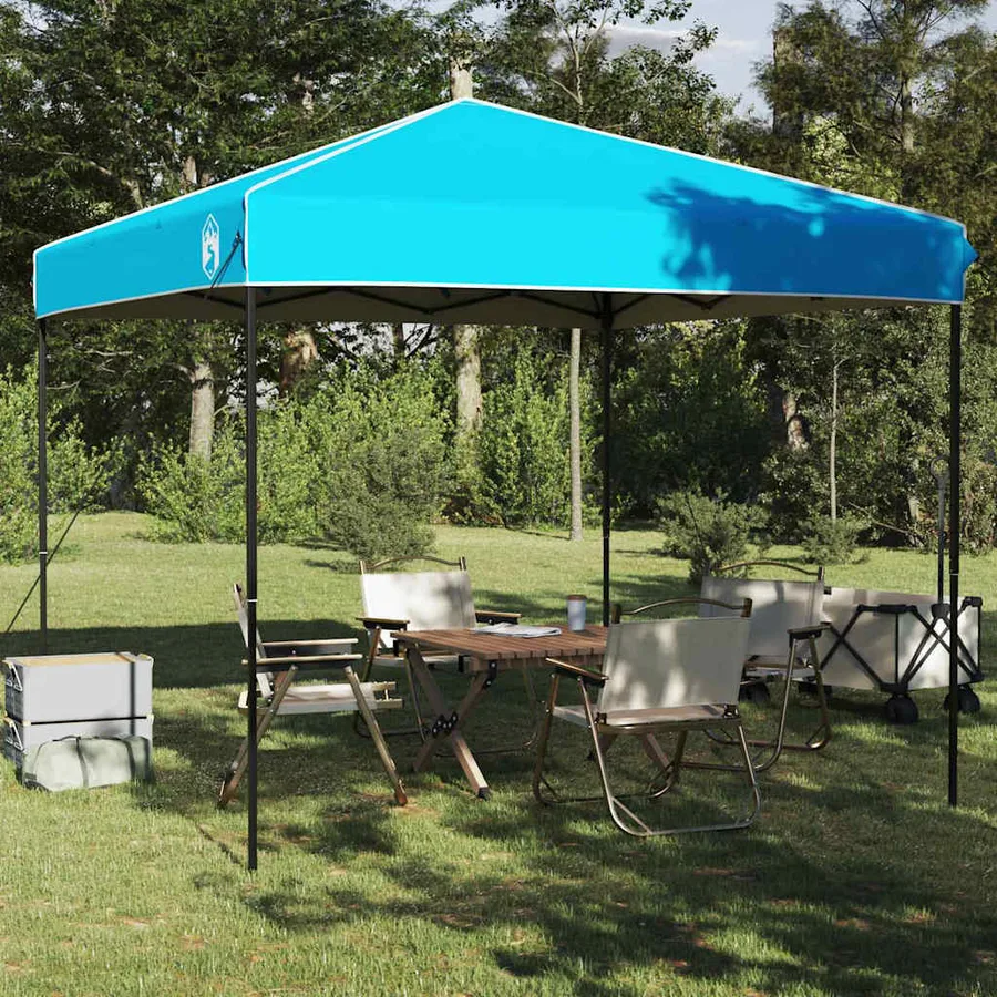 Tente à abri Bleu 243 x 243 x 251 cm tissu - 3