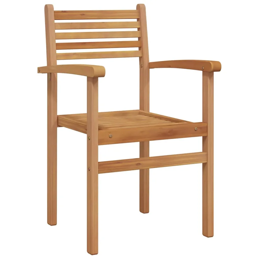 Chaise 8 pcs Marron 56 x 55 x 90,5 cm Bois de teck massif - 2