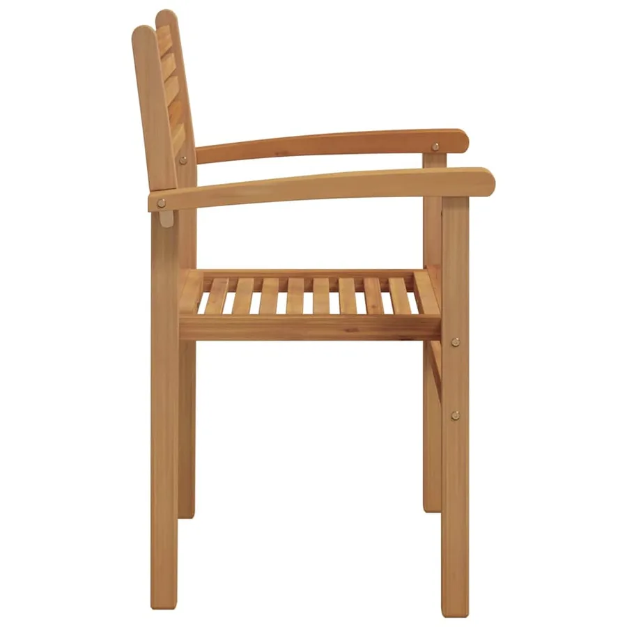 Chaise 8 pcs Marron 56 x 55 x 90,5 cm Bois de teck massif - 6