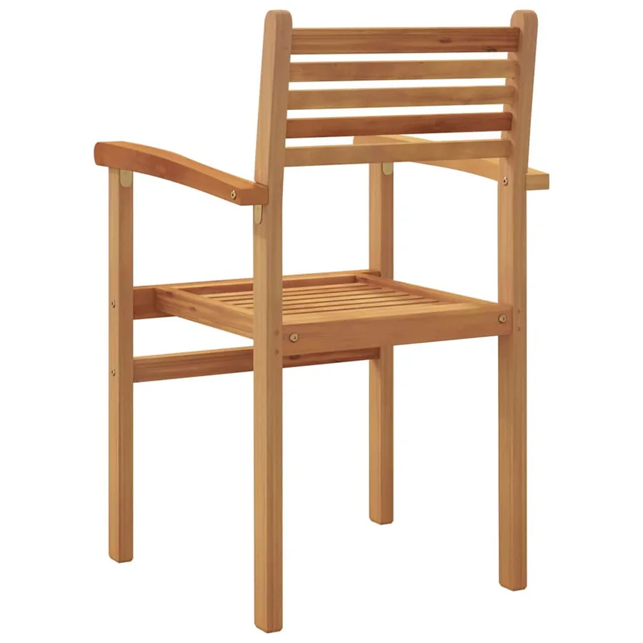 Chaise 8 pcs Marron 56 x 55 x 90,5 cm Bois de teck massif - 7