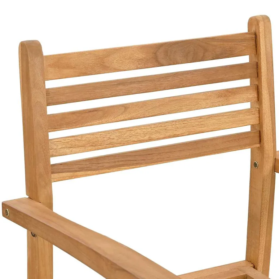 Chaise 8 pcs Marron 56 x 55 x 90,5 cm Bois de teck massif - 9