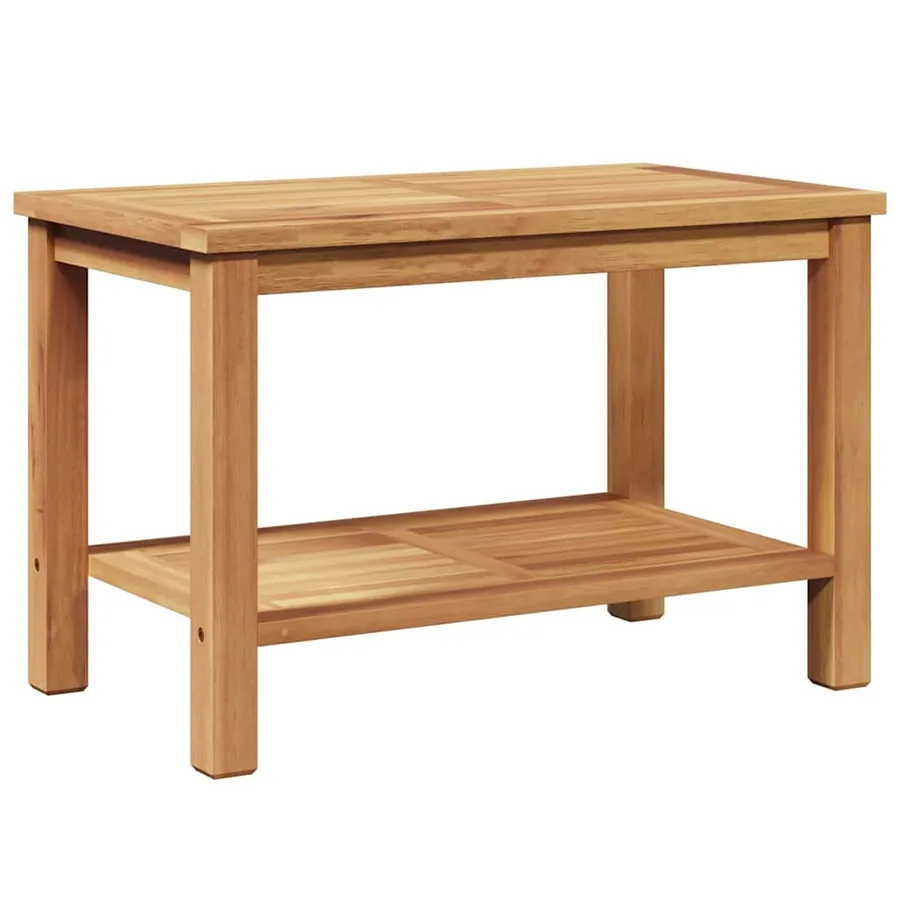 Table basse Marron 70 x 40 x 45 cm Bois de teck massif - 2