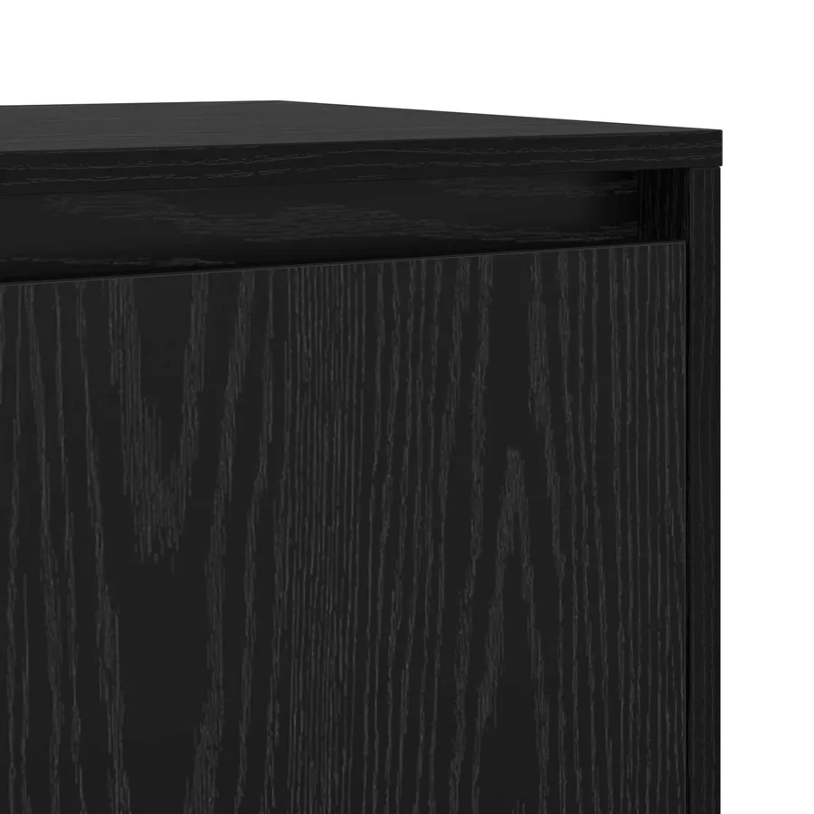 Buffet Chêne noir 70 x 41 x 75 cm Bois d'ingénierie - 9