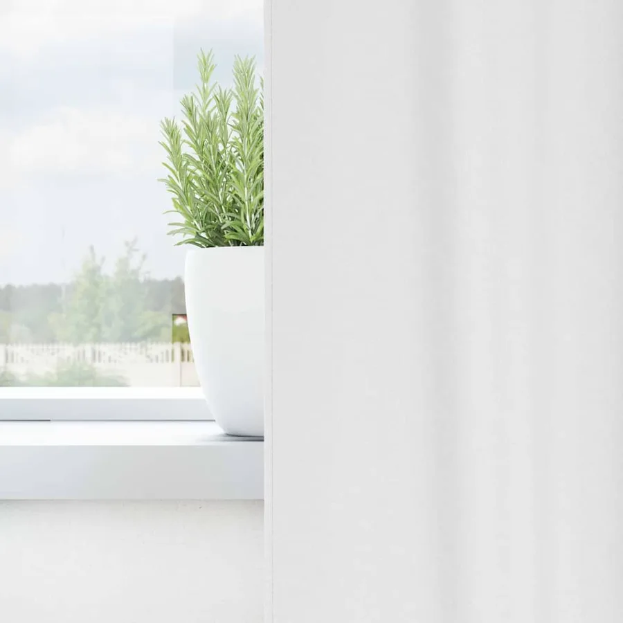 Rideaux occultants avec anneaux 2 pcs Blanc pur 260 x 140 cm - 3