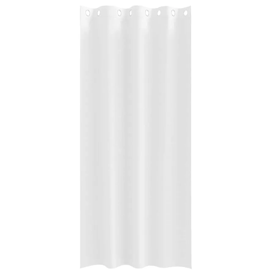 Rideaux occultants avec anneaux 2 pcs Blanc pur 260 x 140 cm - 4