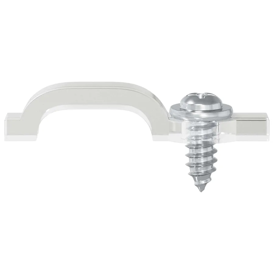 Clips de bande LED 23,8 mm 12 pcs Transparent Plastique et fer - 3