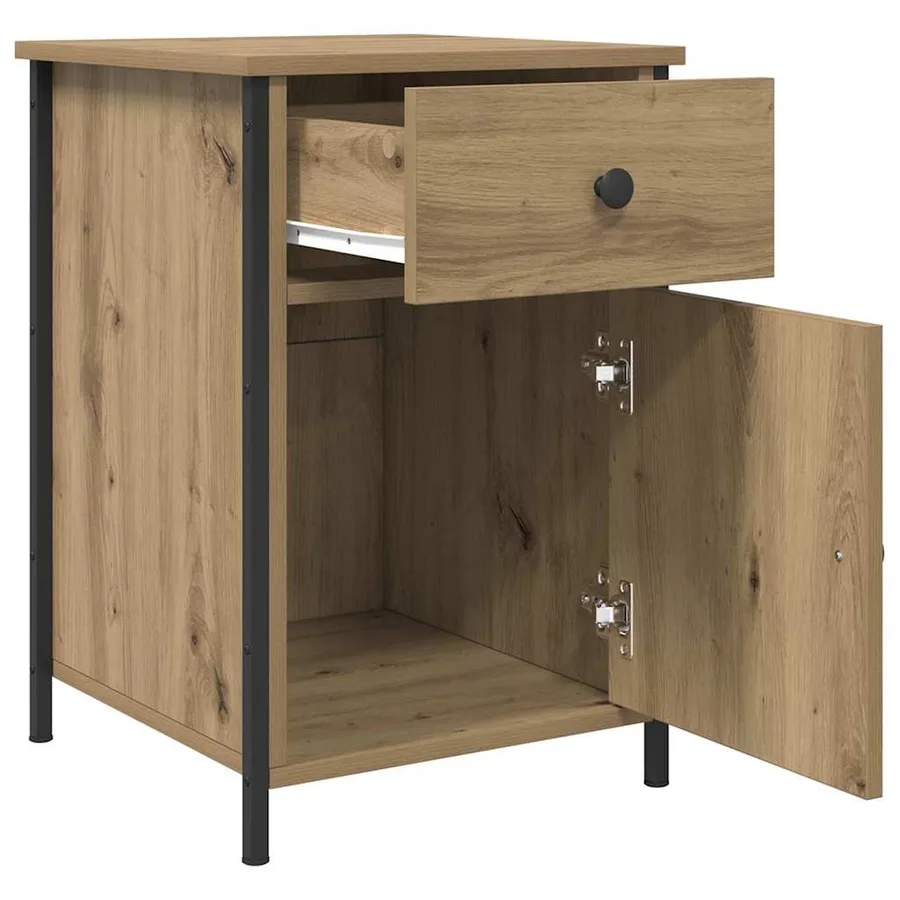 Cabinet de chevet Chêne artisanal 40 x 42 x 60 cm - 5