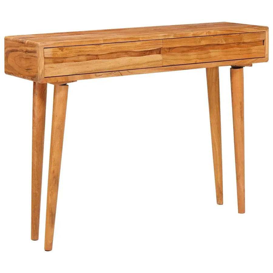 Table console Marron 110 x 30 x 80 cm Bois d'Acacia Massif - 3
