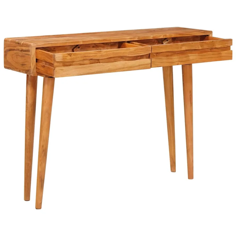 Table console Marron 110 x 30 x 80 cm Bois d'Acacia Massif - 4