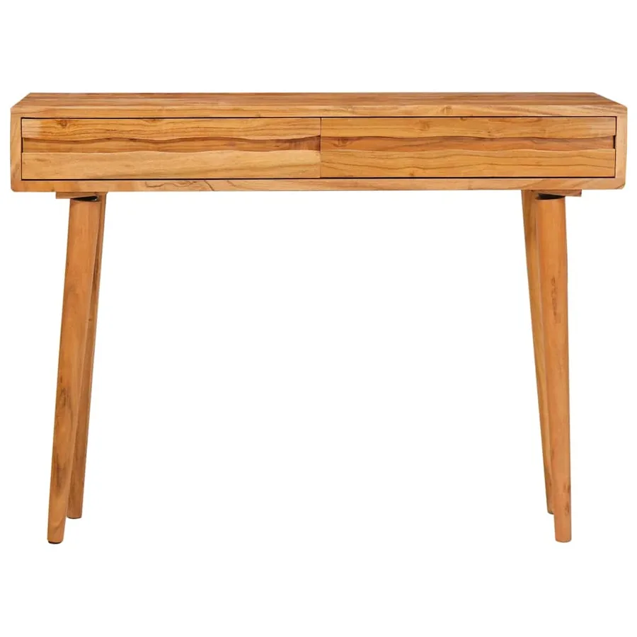 Table console Marron 110 x 30 x 80 cm Bois d'Acacia Massif - 5