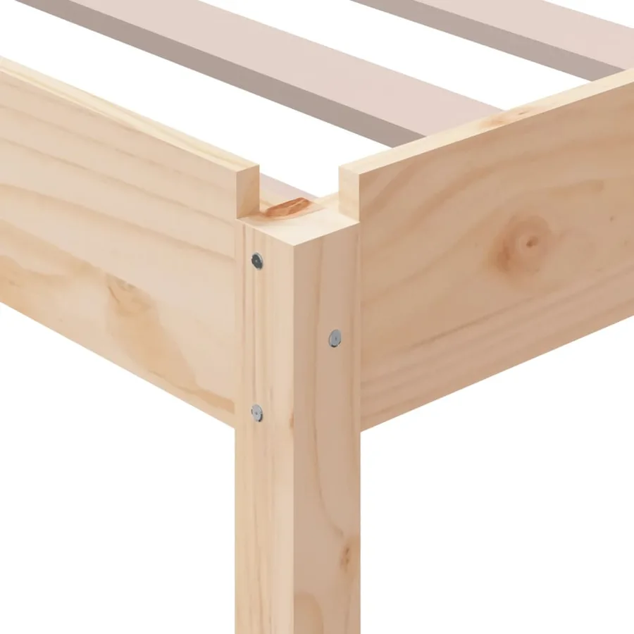 Lit empilable sans matelas 100x200 cm bois massif de pin - 11