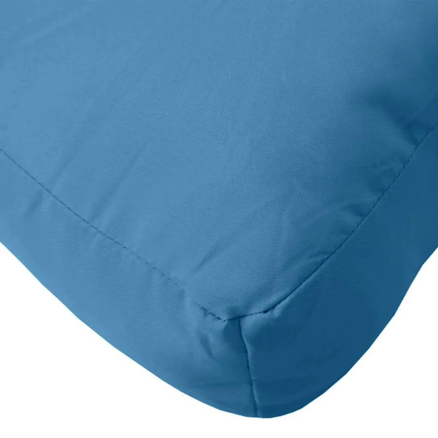 Coussins de palette lot de 2 bleu mélangé tissu - 8