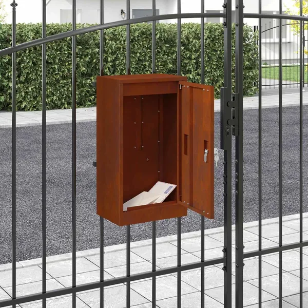 boîte aux lettres Rouillé 30 x 20 x 55 cm Acier patiné