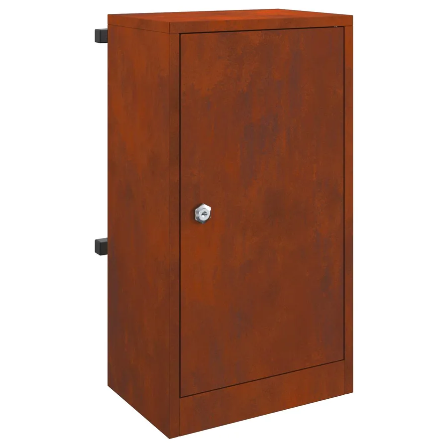 boîte aux lettres Rouillé 30 x 20 x 55 cm Acier patiné - 2