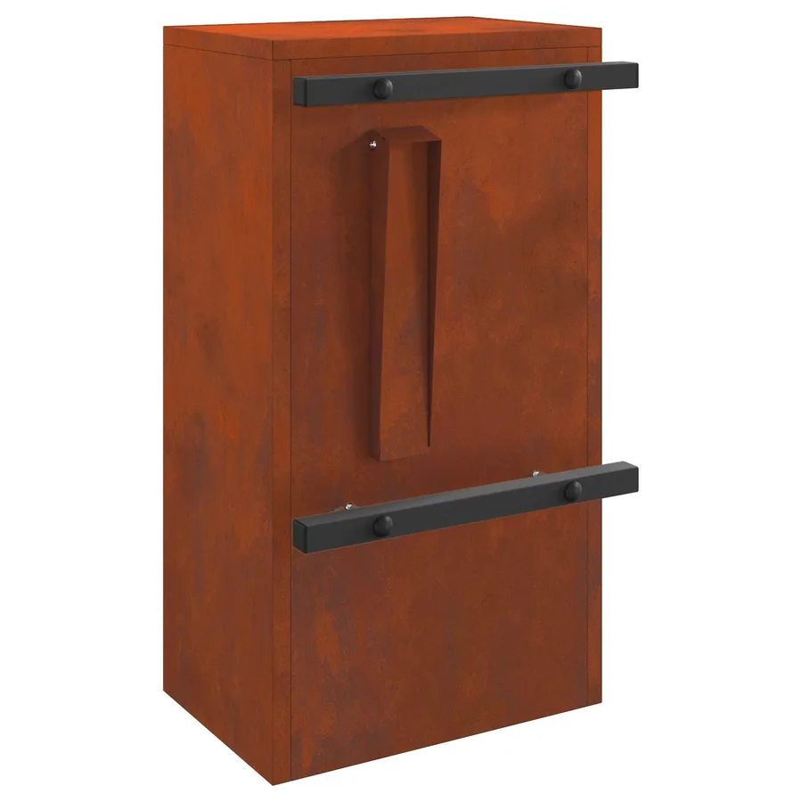 boîte aux lettres Rouillé 30 x 20 x 55 cm Acier patiné - 7