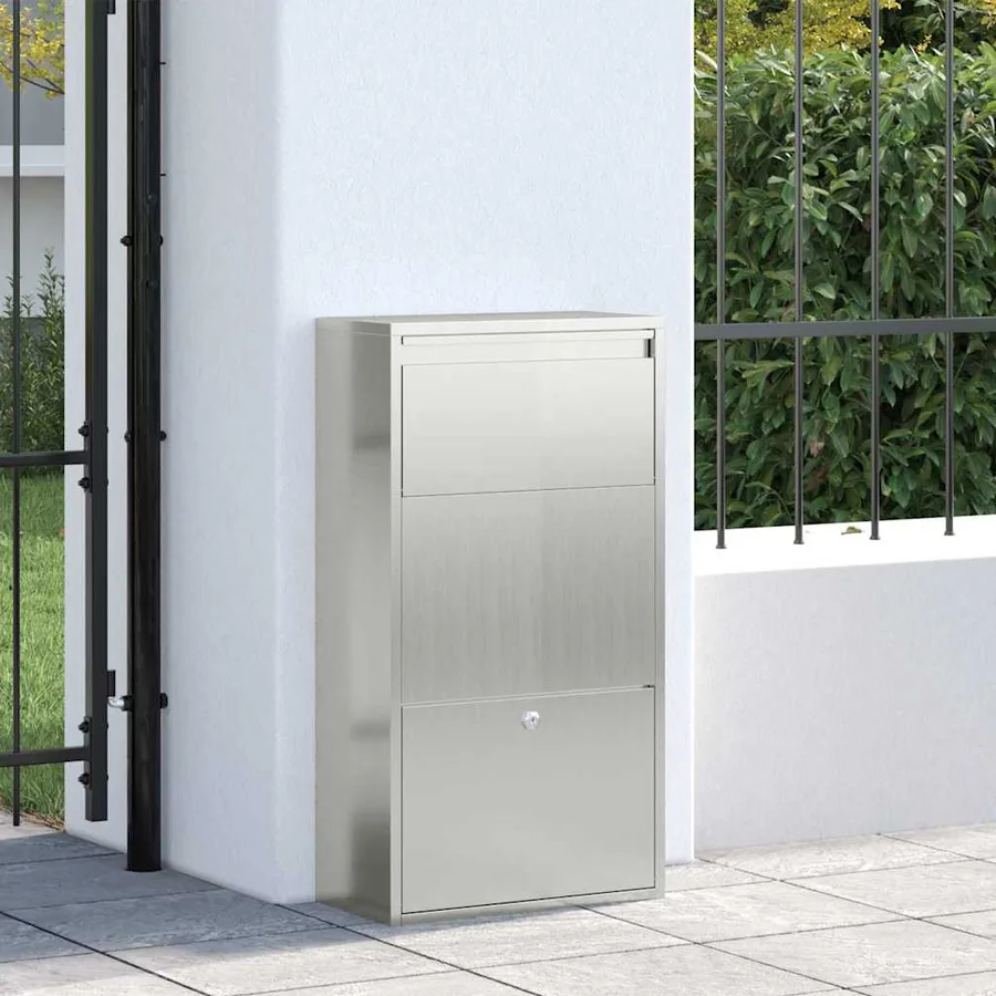 Boîte de dépôt de colis Argenté 44 x 22 x 82 cm Acier galvanisé - 3