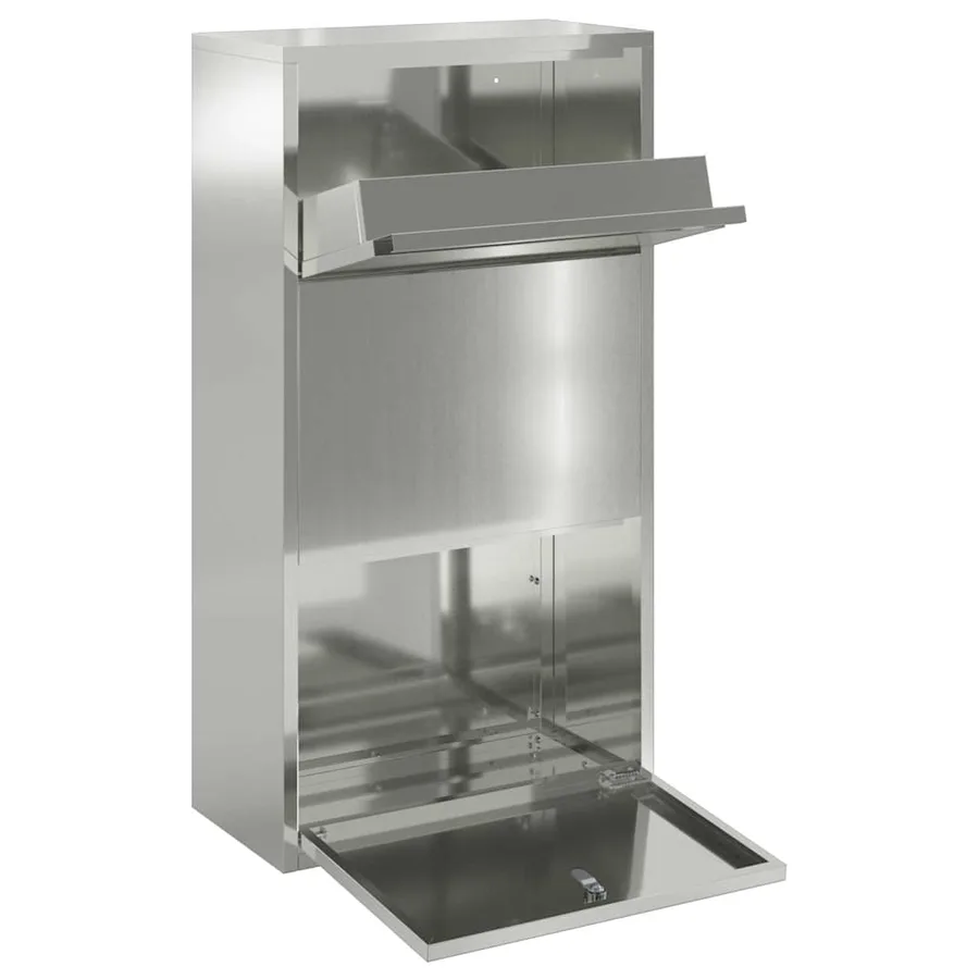 Boîte de dépôt de colis Argenté 44 x 22 x 82 cm Acier galvanisé - 4