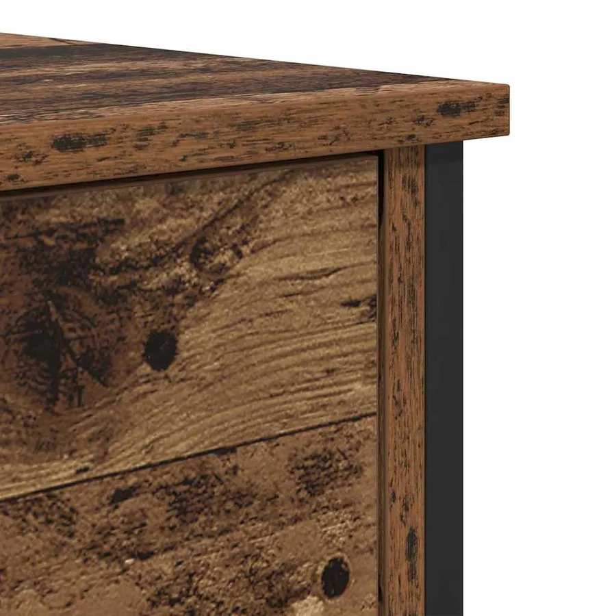 Cabinet de chevet Bois ancien 40 x 42 x 60 cm Bois d'ingénierie - 9