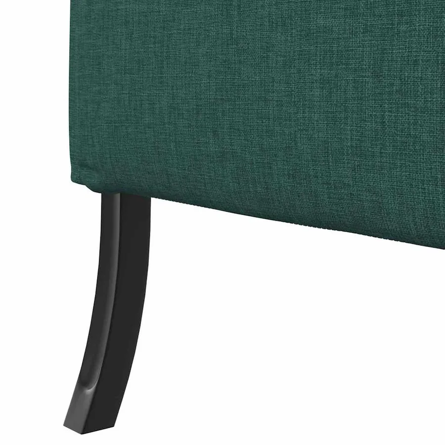 Canapé à Haut Dossier 101cm Vert foncé tissu - 7