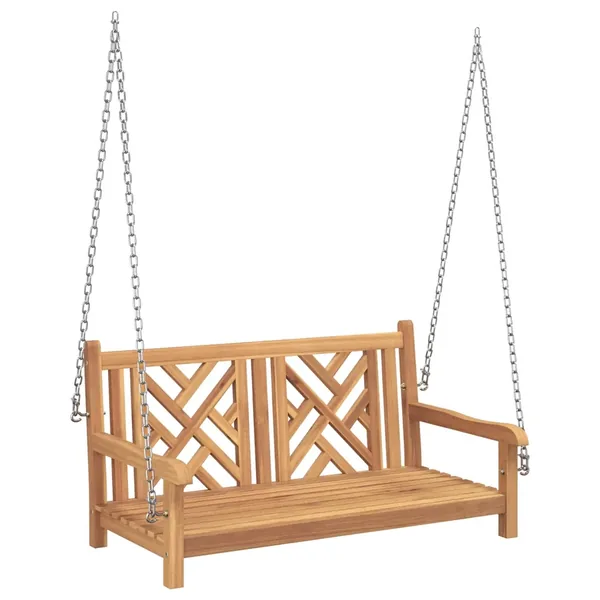 Banc balançoire de jardin 114 x 60 x 64 cm Bois de teck massif