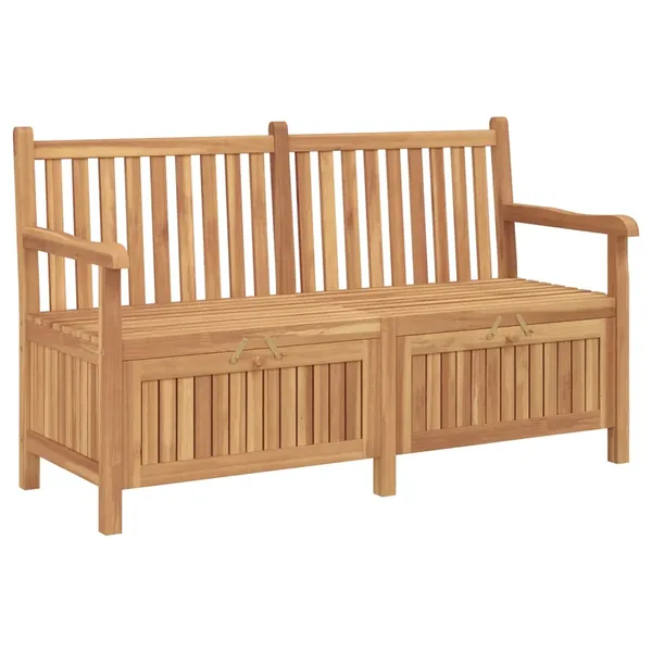 Banc de jardin avec porte 150 x 60 x 90 cm Bois de teck massif