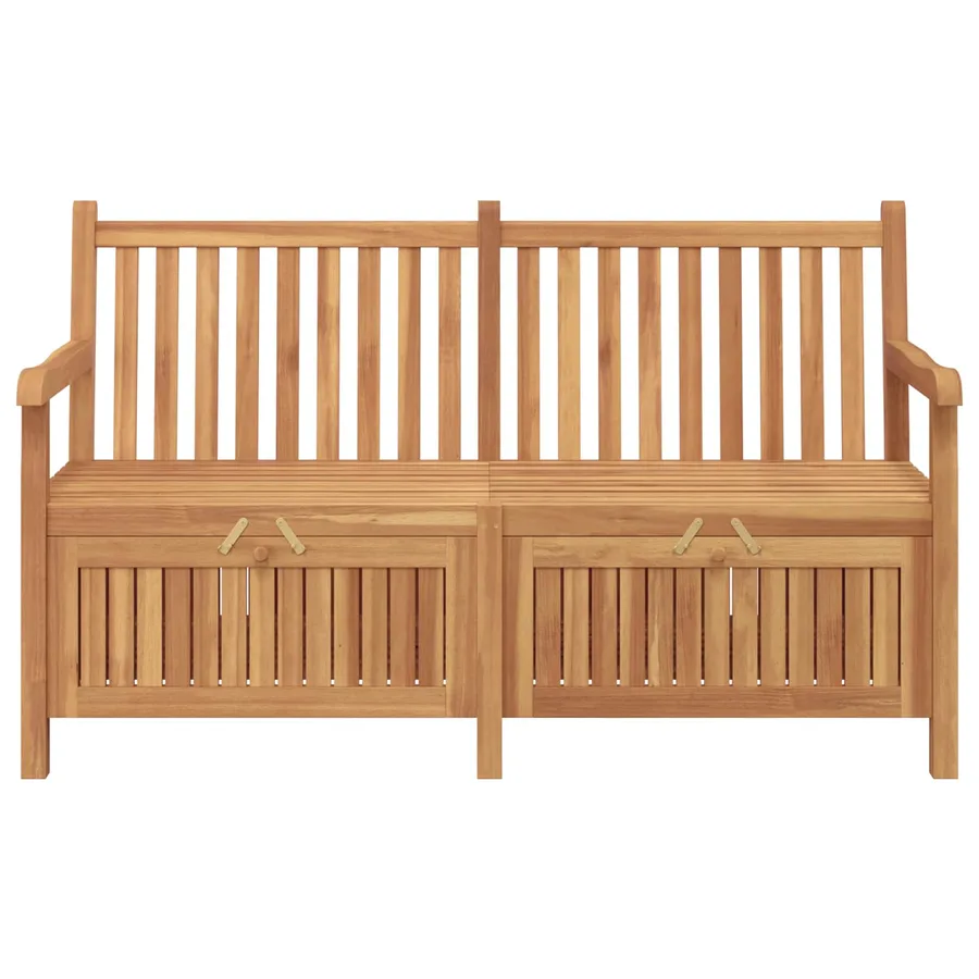 Banc de jardin avec porte 150 x 60 x 90 cm Bois de teck massif - 3
