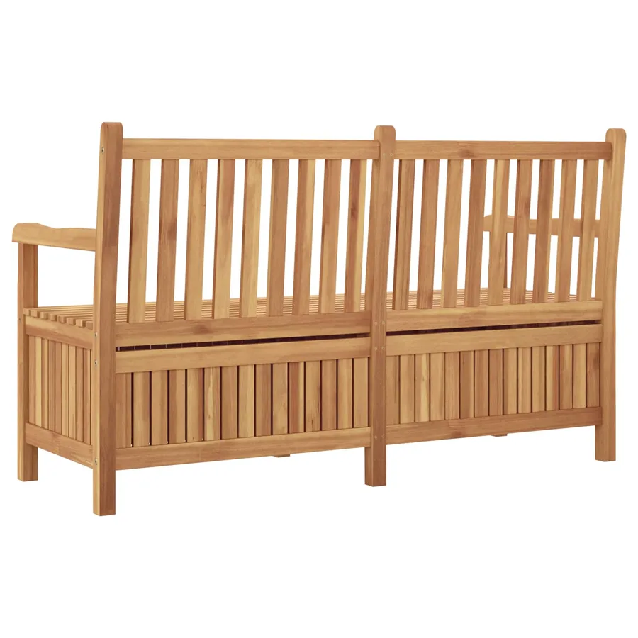 Banc de jardin avec porte 150 x 60 x 90 cm Bois de teck massif - 5