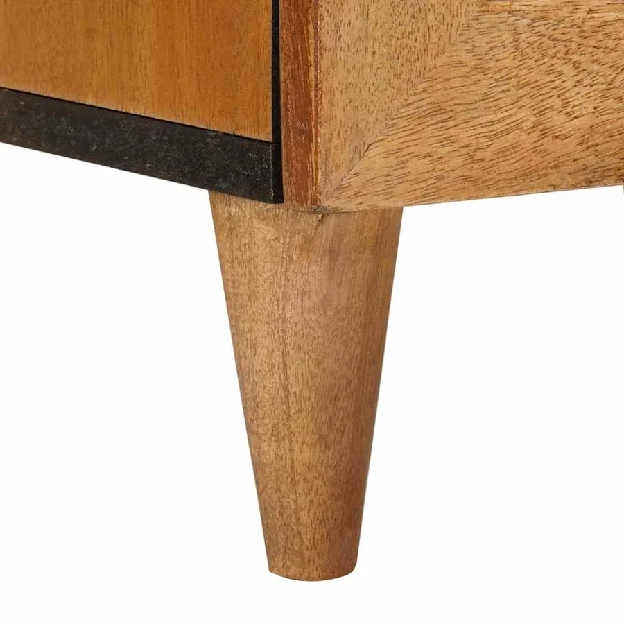 Ensemble de mobilier de salle de bain avec tiroir 5 pcs Marron - 12