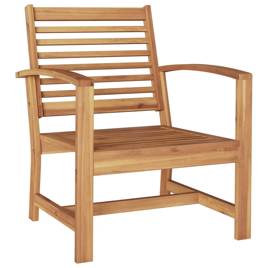 Chaise 2 Pièce Marron 65 x 60 x 76,5 cm Bois de teck massif - 4