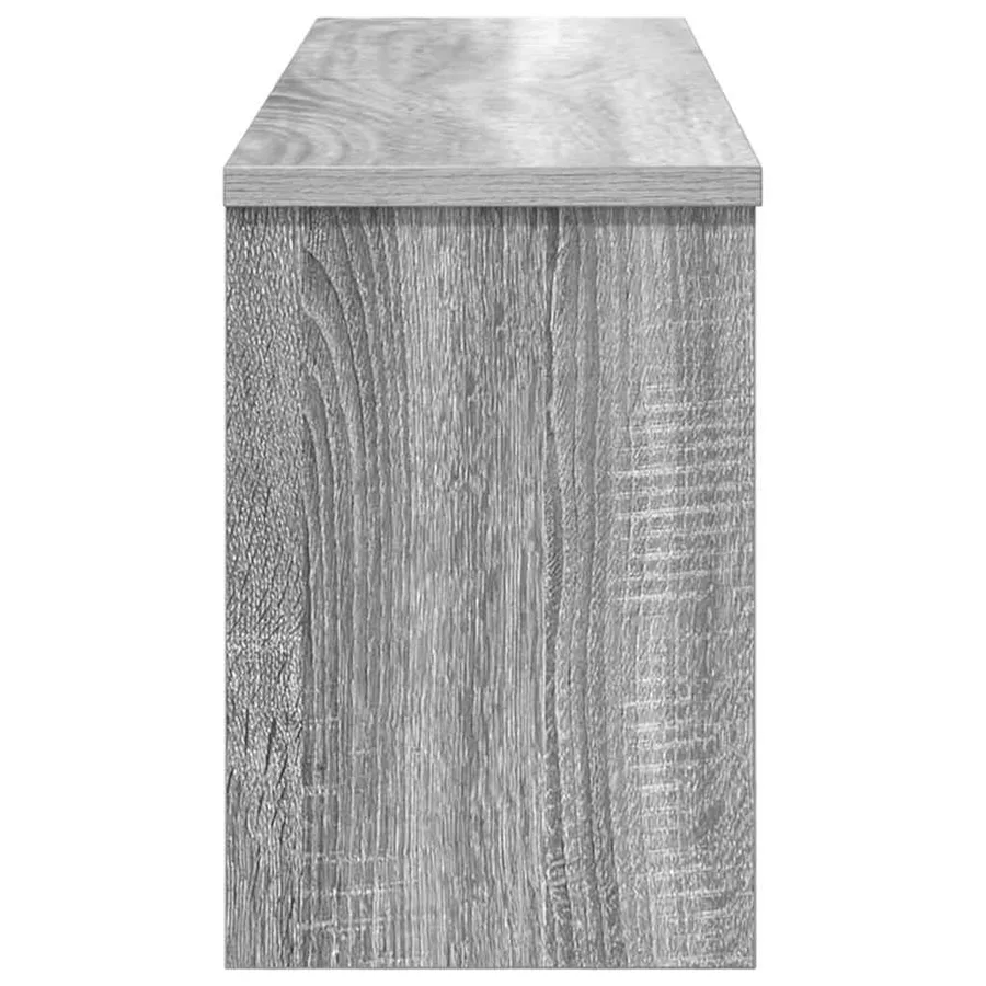 Porte-manteau mural avec étagère Gris Sonoma 80 x 20 x 30 cm - 7