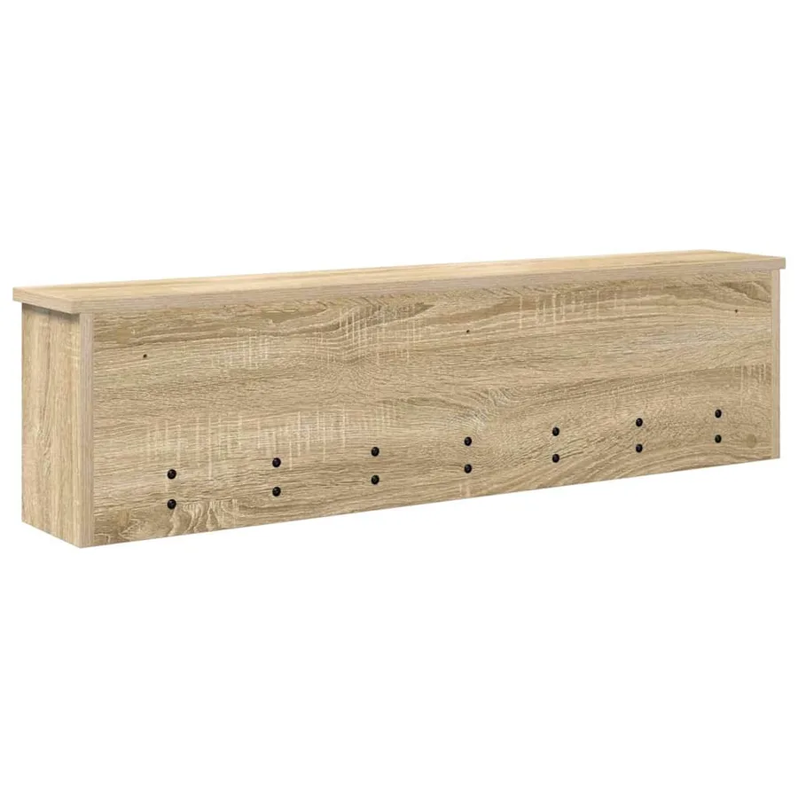 Porte-manteau mural avec étagère Chêne Sonoma 100 x 16 x 26 cm - 7