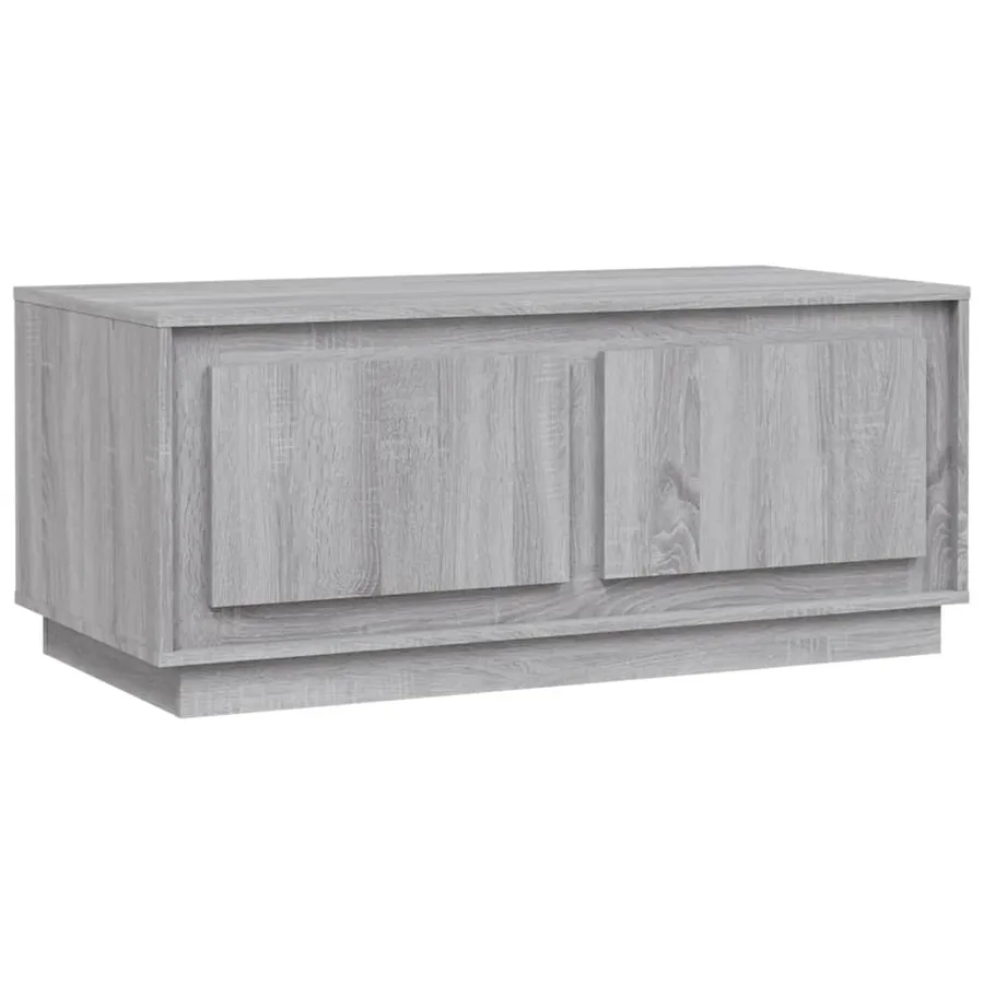 Table basse sonoma gris 102x50x44 cm bois d'ingénierie - 2