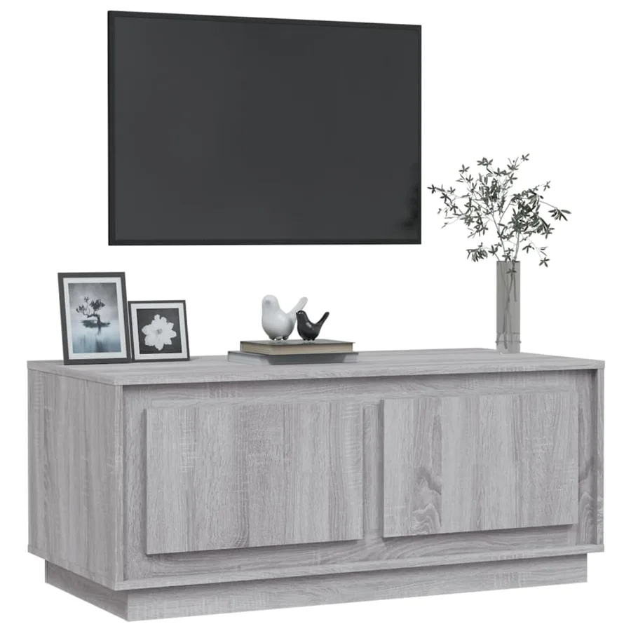 Table basse sonoma gris 102x50x44 cm bois d'ingénierie - 4