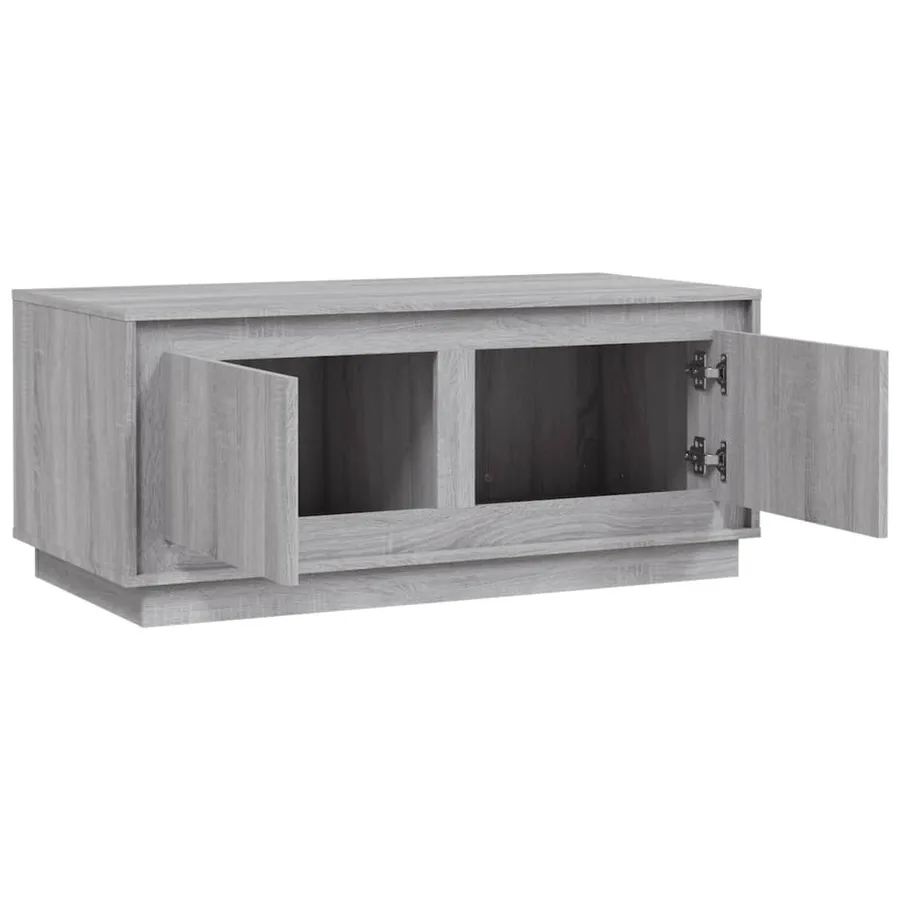 Table basse sonoma gris 102x50x44 cm bois d'ingénierie - 7