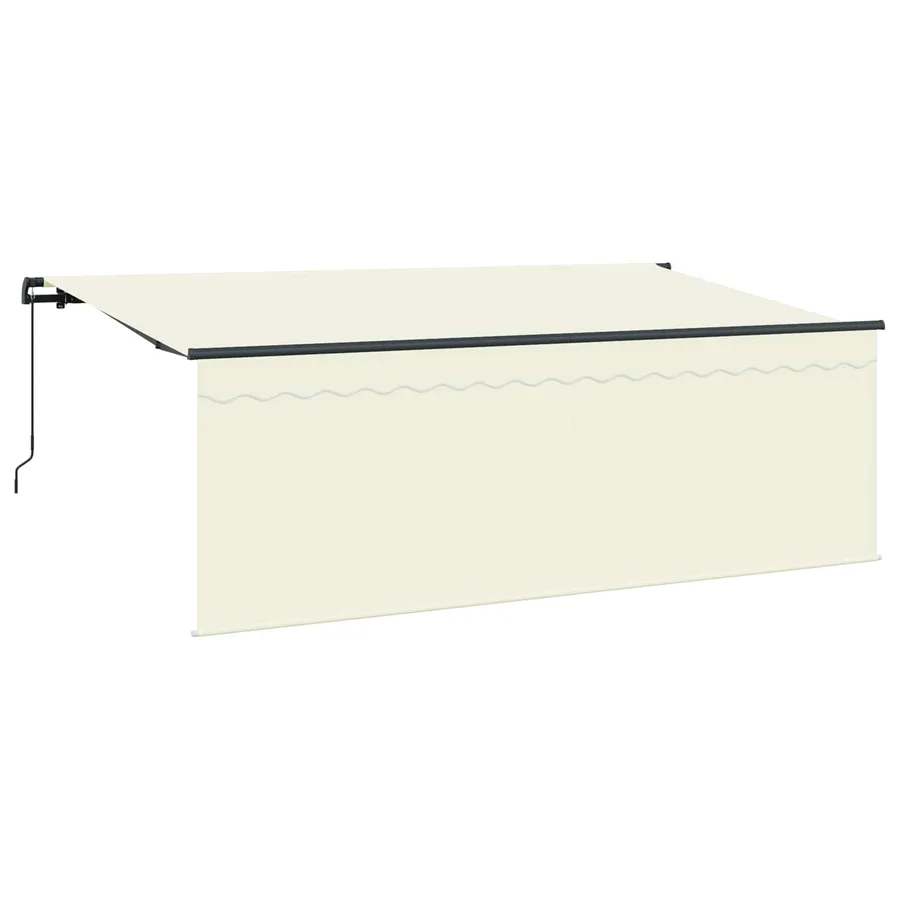Auvent Rétractable Crème 350 x 200 cm Polyester et Aluminium - 2
