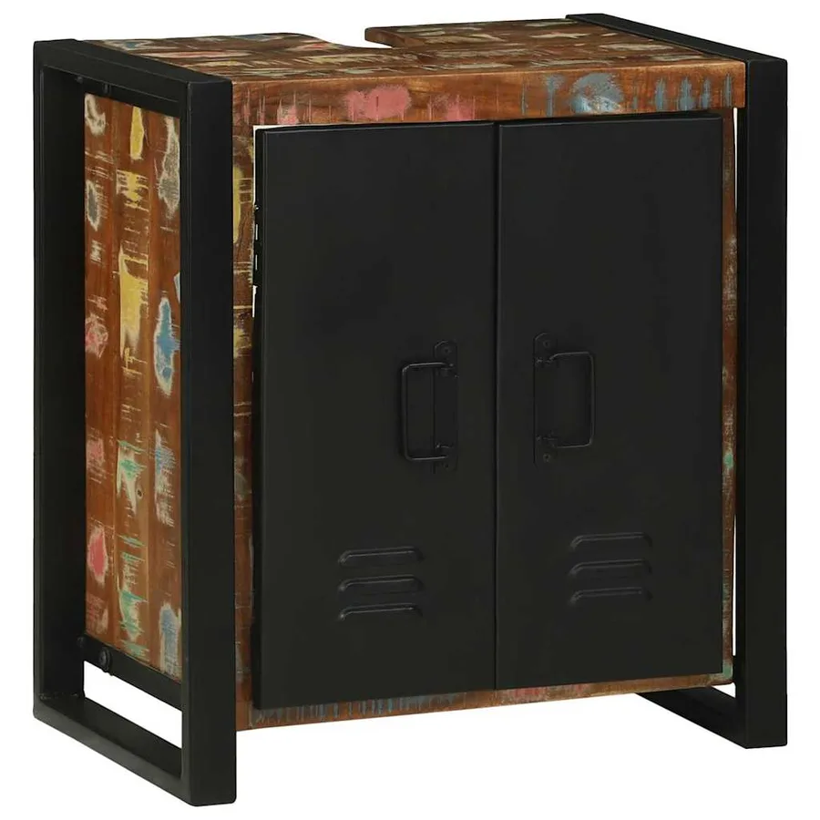 Ensemble de mobilier de salle de bain 4 pcs Bois Recyclé Solide - 4